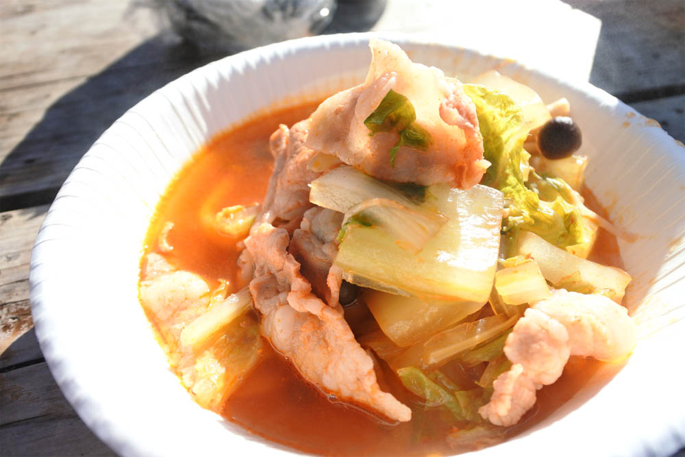 【山ごはん】キムチ鍋の簡単レシピ